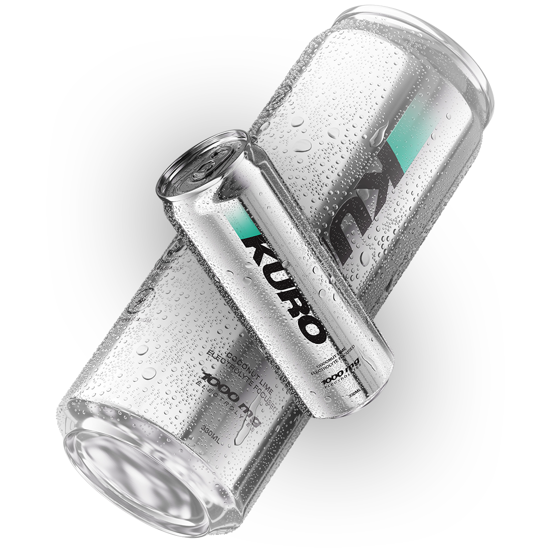 KURO Electrolyte Focused 330ml Can | Coconut Lime